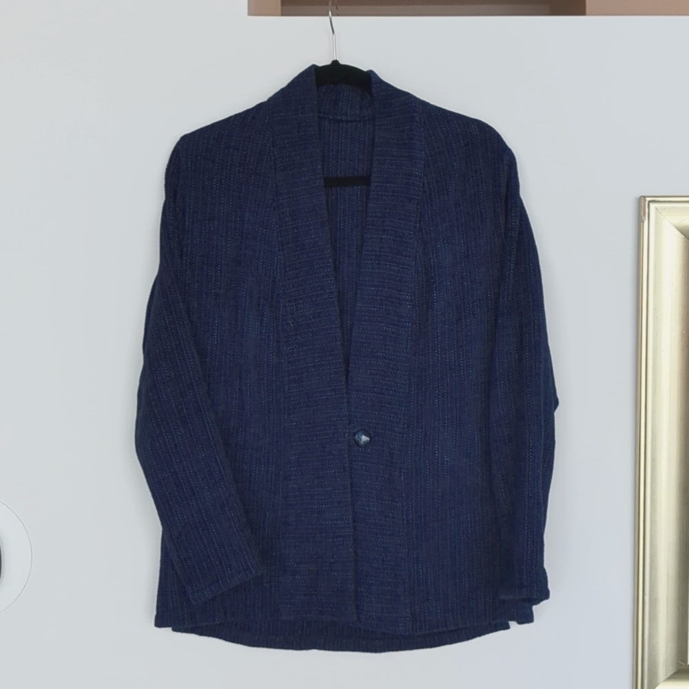 The Oregon Weaver blue woven jacket